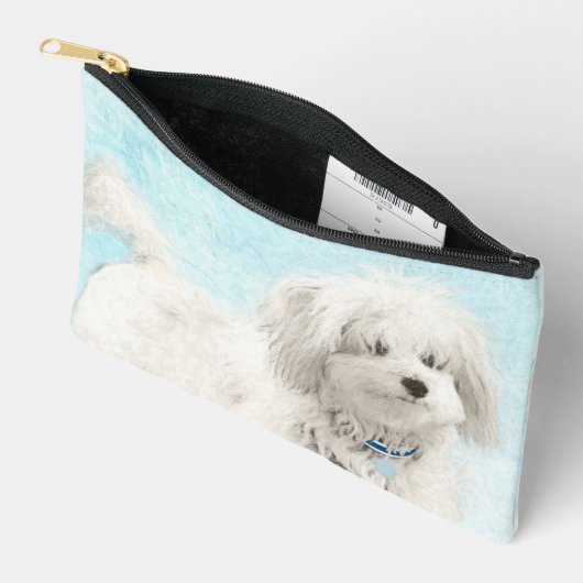 Coton de Tulear Malerei Niedlich Original Haustier Zubehörtasche (Offen)