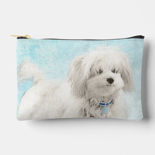 Coton de Tulear Malerei Niedlich Original Haustier Zubehörtasche (Vorderseite)