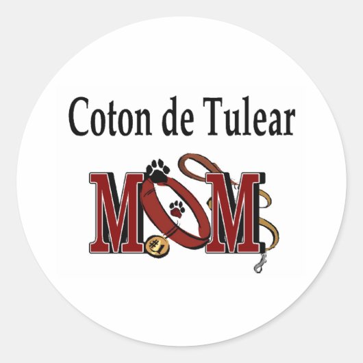 Coton De Tulear Mama Sticker (Vorderseite)