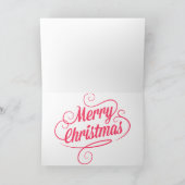 Coton de Tulear Merry Christmas Feiertagskarte (Innenseite)