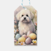 Coton De Tulear mit Ostereier Urlaub Geschenkanhänger (Vorderseite)
