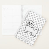 Coton de Tulear Niedlich Cartoon Dog & Custom Text Planer (Anzeige)
