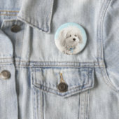Coton de Tulear Painting - Niedliche Original Dog  Button (Beispiel)