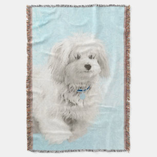 Coton de Tulear Painting - Niedliche Original Dog  Decke