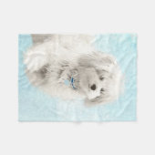 Coton de Tulear Painting - Niedliche Original Dog  Fleecedecke (Vorderseite (Horizontal))