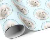 Coton de Tulear Painting - Niedliche Original Dog Geschenkpapier (Rolleneckpunkt)