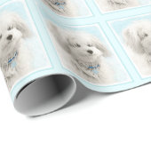 Coton de Tulear Painting - Niedliche Original Dog Geschenkpapier (Rolleneckpunkt)