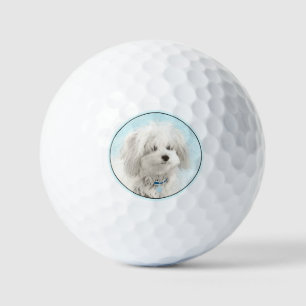 Coton de Tulear Painting - Niedliche Original Dog Golfball