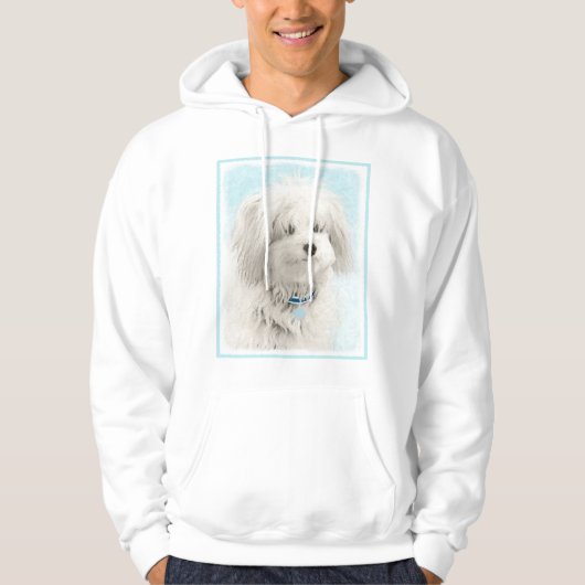 Coton de Tulear Painting - Niedliche Original Dog Hoodie (Vorderseite)