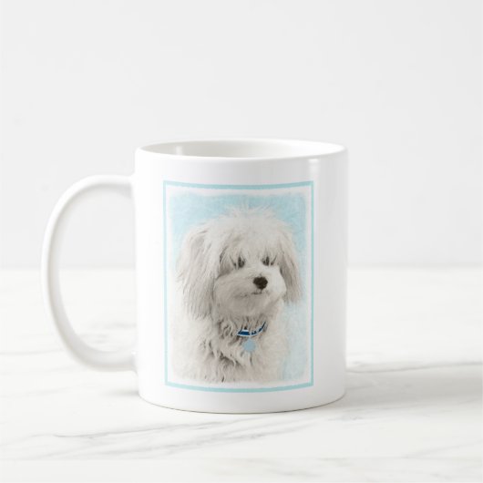 Coton de Tulear Painting - Niedliche Original Dog Kaffeetasse (Links)