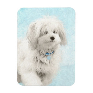 Coton de Tulear Painting - Niedliche Original Dog Magnet