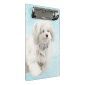 Coton de Tulear Painting - Niedliche Original Dog  Mini Klemmbrett (Schrägansicht)