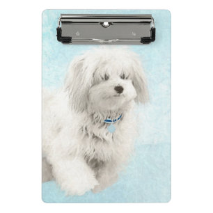 Coton de Tulear Painting - Niedliche Original Dog  Mini Klemmbrett