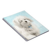 Coton de Tulear Painting - Niedliche Original Dog Notizblock (Rechte Seite)