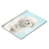 Coton de Tulear Painting - Niedliche Original Dog Notizblock (Linke Seite)