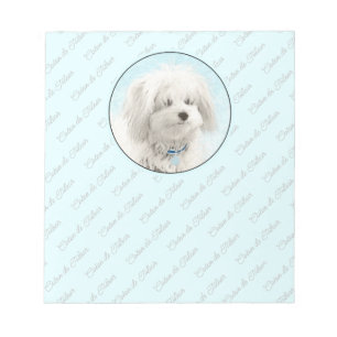 Coton de Tulear Painting - Niedliche Original Dog  Notizblock