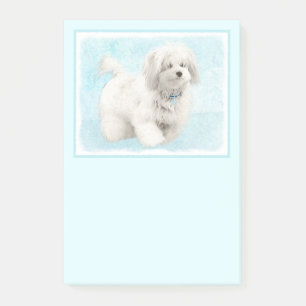 Coton de Tulear Painting - Niedliche Original Dog Post-it Klebezettel