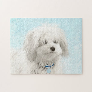 Coton de Tulear Painting - Niedliche Original Dog  Puzzle