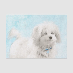 Coton de Tulear Painting - Niedliche Original Dog  Seidenpapier