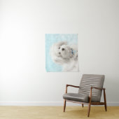 Coton de Tulear Painting - Niedliche Original Dog  Wandteppich (Beispiel)