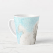Coton de Tulear Painting - Niedliche Original Hund Milchtasse (Linke Ecke)