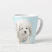 Coton de Tulear Painting - Niedliche Original Hund Milchtasse (Rechte Ecke)