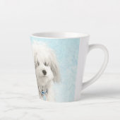 Coton de Tulear Painting - Niedliche Original Hund Milchtasse (Rechts)