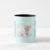 Coton de Tulear Painting - Niedliche Original Hund Tasse (Zentrum)