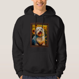 Coton De Tulear Painting Sunflower Flower Mom Wome Hoodie