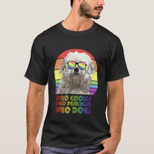 Coton De Tulear Pro Choice Pro Feminism Pro Hunde  T-Shirt (Vorderseite)