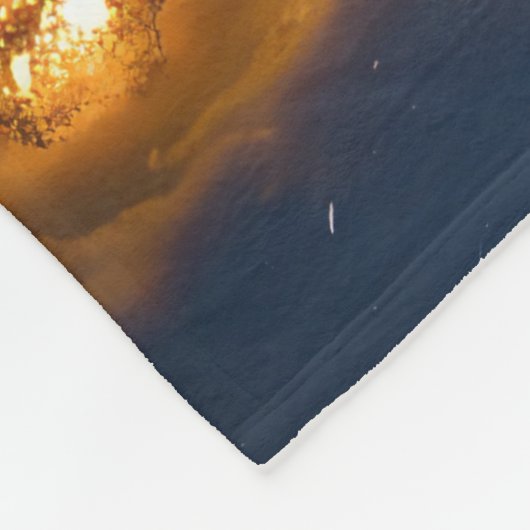 Coton De Tulear Snowy Sleigh Weihnachtsdekor Fleecedecke (Ecke)