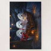 Coton De Tulear Snowy Sleigh Weihnachtsdekor Puzzle (Vertikal)