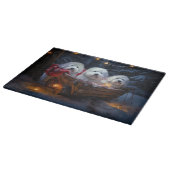 Coton De Tulear Snowy Sleigh Weihnachtsdekor Schneidebrett (Ecke)