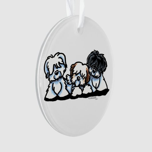 Coton De Tulear Trio Ornament (Vorderseite)