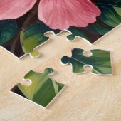 Coton de Tulear Tropischer Garten Kunst Puzzle (Seite)