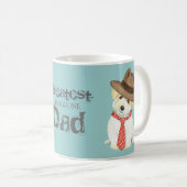 Coton de Tulear Vater Kaffeetasse (VorderseiteRechts)