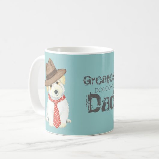 Coton de Tulear Vater Kaffeetasse (Vorderseite Links)