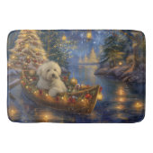 Coton De Tulear Weihnachtsreise Badematte (Vorderseite)