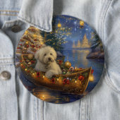 Coton De Tulear Weihnachtsreise Button (Beispiel)