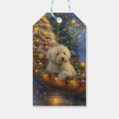 Coton De Tulear Weihnachtsreise Geschenkanhänger (Rückseite)