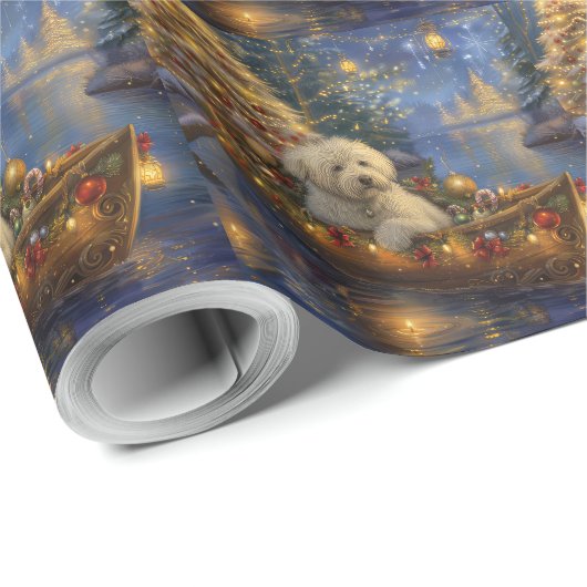 Coton De Tulear Weihnachtsreise Geschenkpapier (Rolleneckpunkt)
