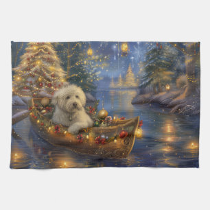 Coton De Tulear Weihnachtsreise Geschirrtuch