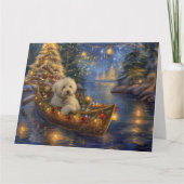 Coton De Tulear Weihnachtsreise Karte (Vorderseite)