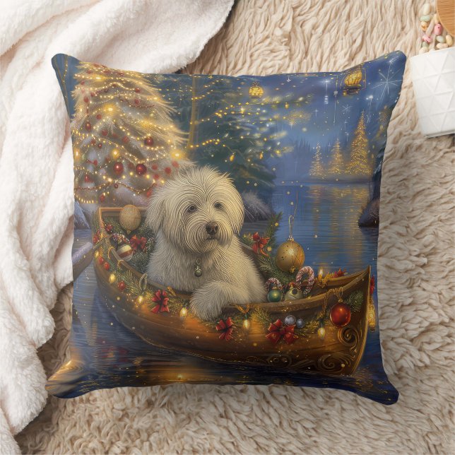 Coton De Tulear Weihnachtsreise Kissen (Decke)