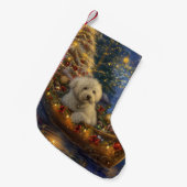 Coton De Tulear Weihnachtsreise Kleiner Weihnachtsstrumpf (Vorderansicht (hängend))