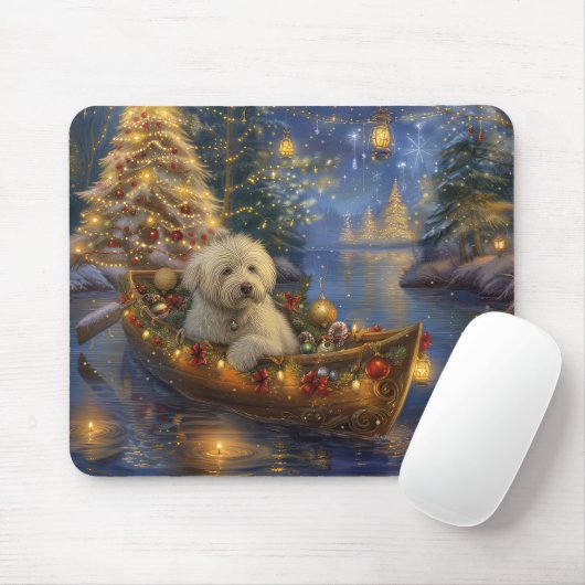 Coton De Tulear Weihnachtsreise Mousepad (Mit Mouse)