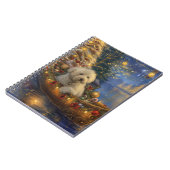 Coton De Tulear Weihnachtsreise Notizblock (Linke Seite)