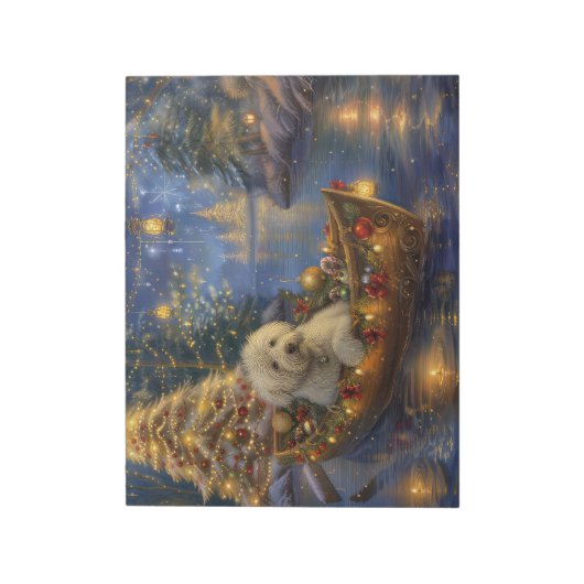 Coton De Tulear Weihnachtsreise Notizblock (Rotiert)