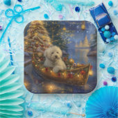 Coton De Tulear Weihnachtsreise Pappteller (Party)