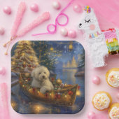 Coton De Tulear Weihnachtsreise Pappteller (Party)